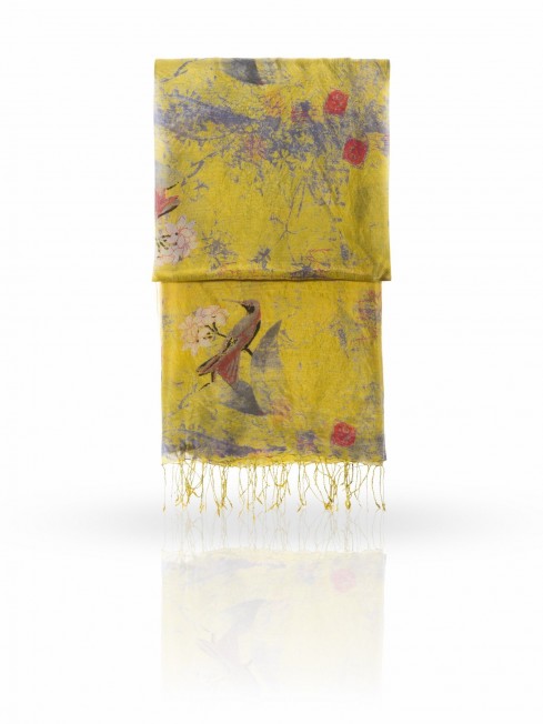 Палантин Женский S-VINTAGE.BIRD/YELLOW